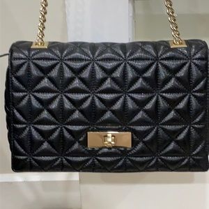 Kate Spade black leather shoulder Bag